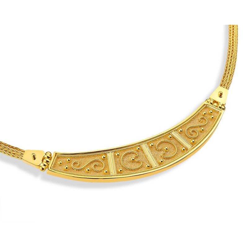 Archaic Handmade Bracelet Gold 18 carats - Image 2