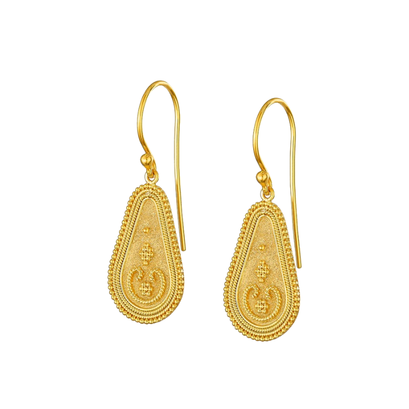 Archaic Handmade Gold Earring 18 carats