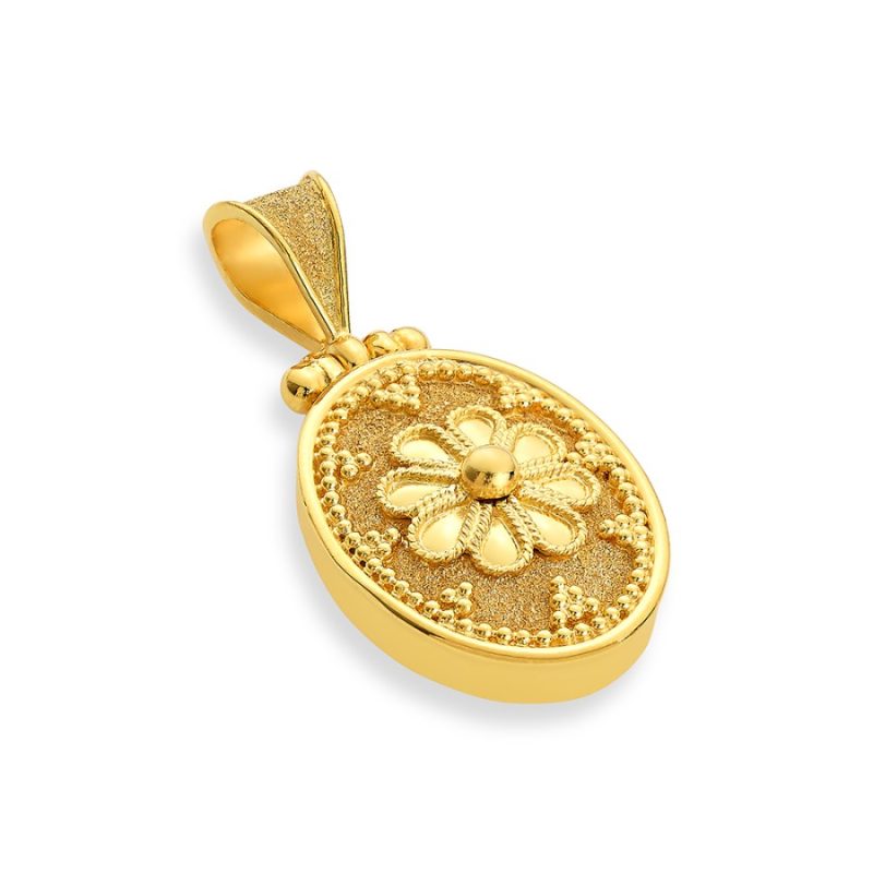 Archaic 14K Gold Pendant | DAMASKOS