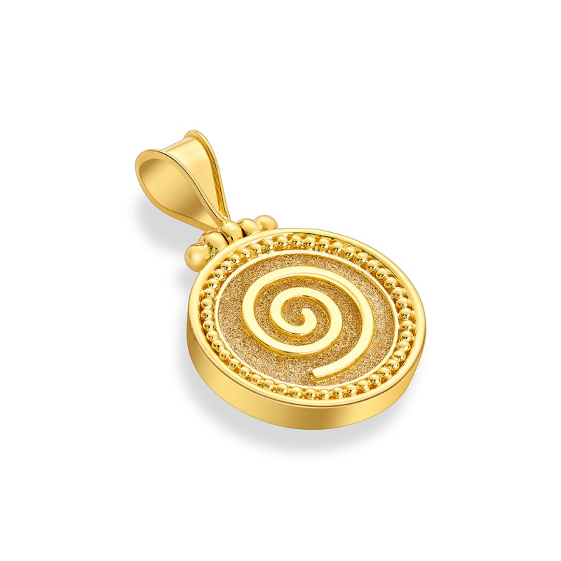 Archaic 14K Gold Pendant | DAMASKOS (~5.5 g)