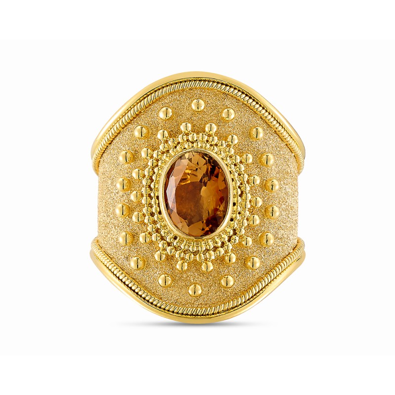 Byzantine 14K Gold Ring | Damaskos