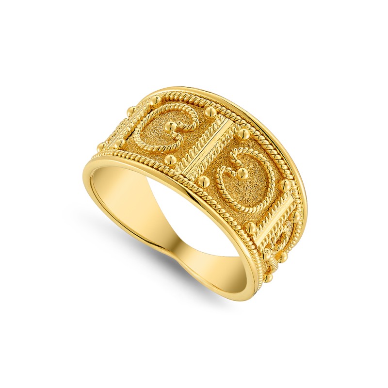 Archaic 14K Gold Ring (~8.1 g) | Damaskos