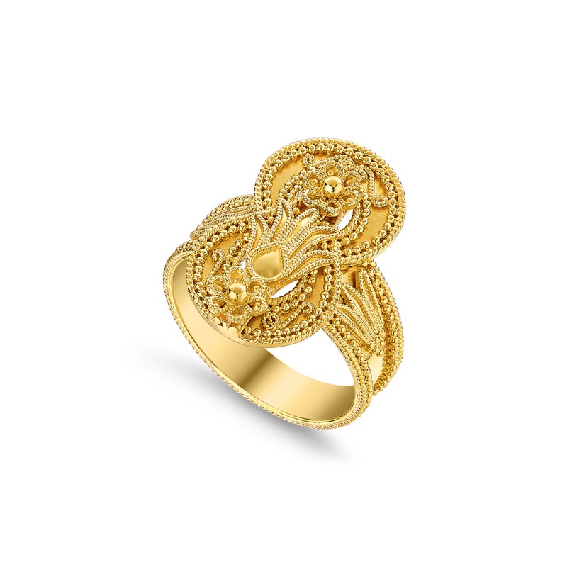 Archaic 14K Gold Ring | Damaskos