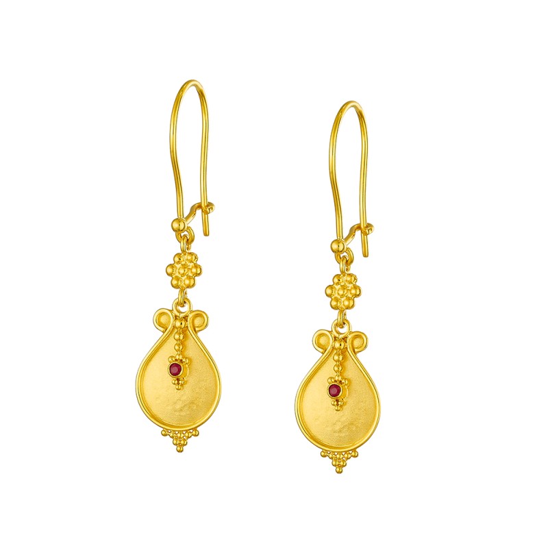 Archaic 14K Gold Earrings | Damaskos