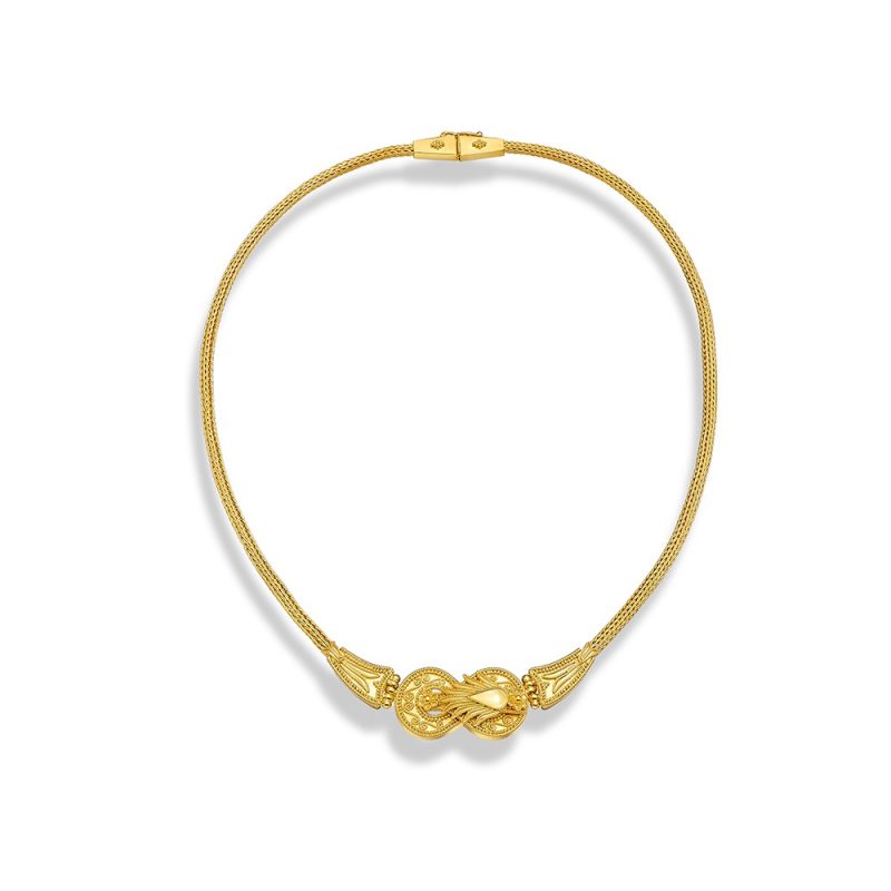 Archaic Gold Necklace Knot | Damaskos - Image 2
