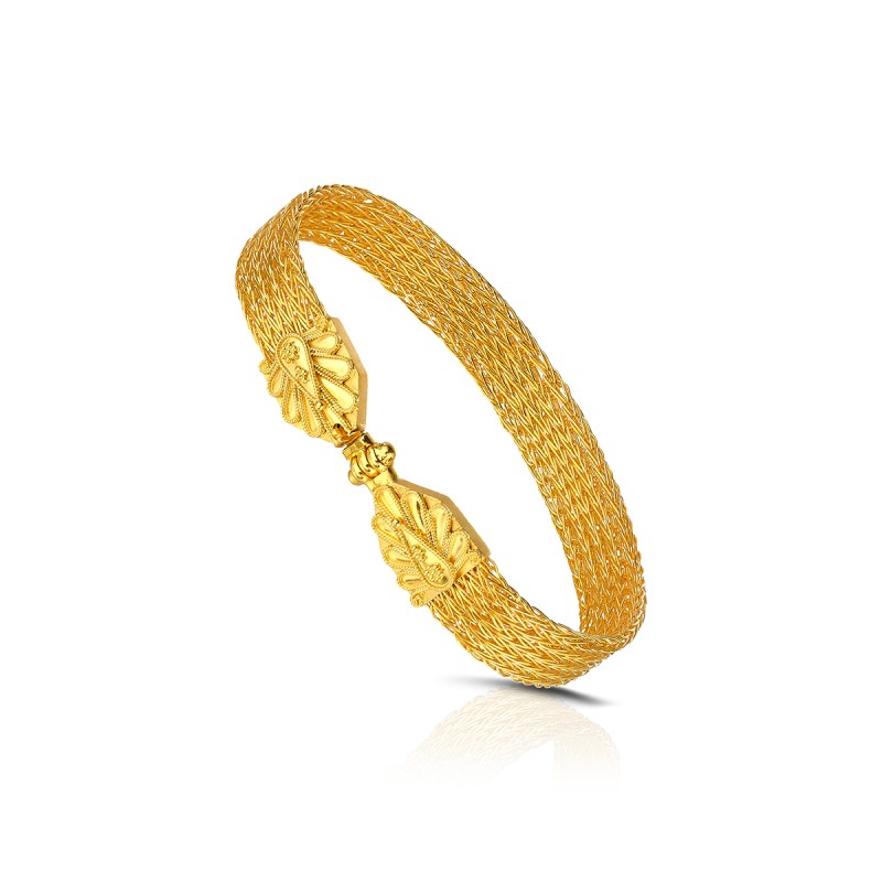 Byzantine 18K Gold Bracelet | Damaskos