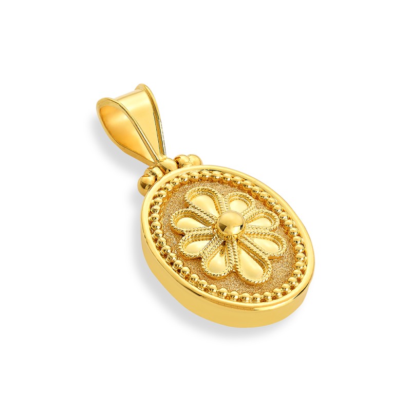 Archaic 14K Gold Pendant | DAMASKOS #2