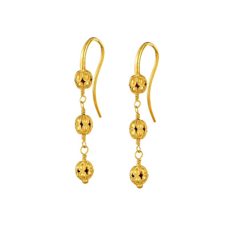 Archaic 14K Gold Earrings #31 | Damaskos