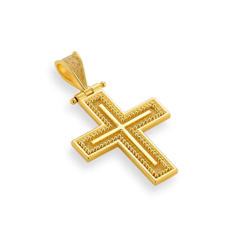 Byzantine 14K Gold Cross | Damaskos
