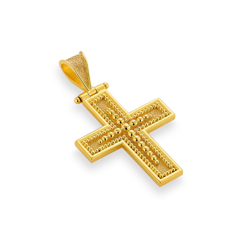 Byzantine 14K Gold Cross | Damaskos #2