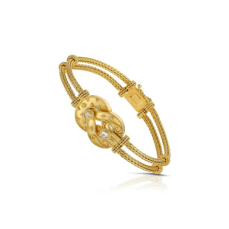Archaic 18K Gold Bracelet Knot | Damaskos