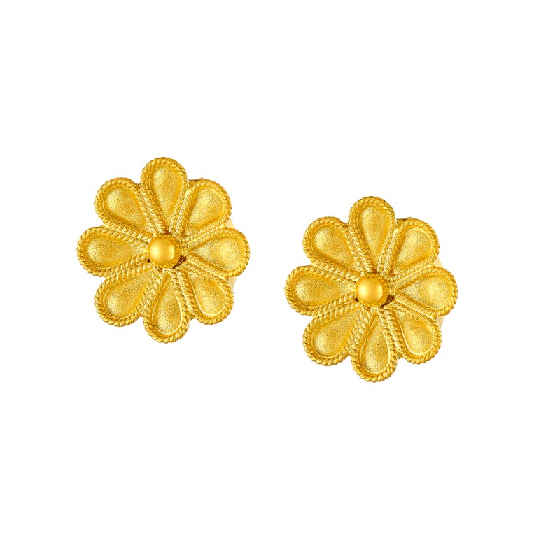 Archaic 14K Gold Earrings #28 | Damaskos