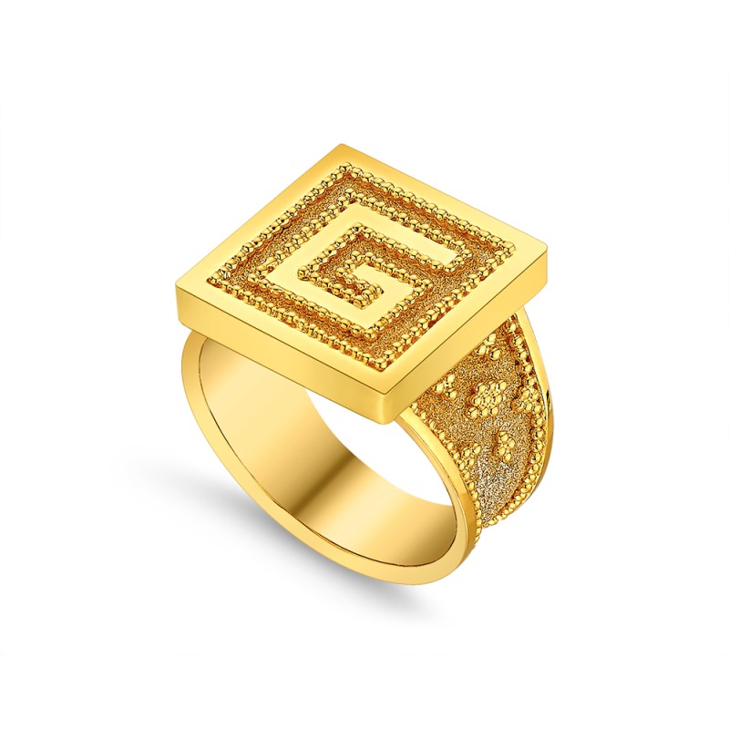 Archaic 14K Gold Ring (~10 g) | Damaskos